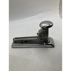 Vintage Pilot‎ 402 Desk Stapler Heavy Duty Chrome Office Supply Stationery